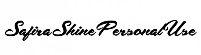 Safira Shine Personal Use  les polices de caractères gratuit tlcharger