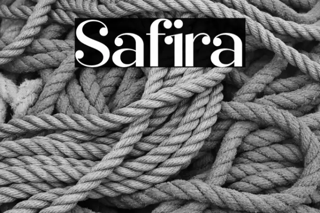 Safira Font examples
