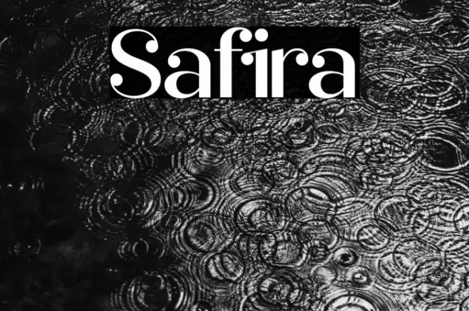 Safira Font examples