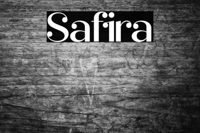 Safira Font examples
