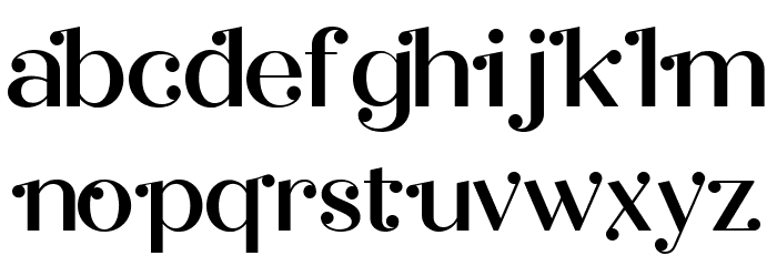 Safira Font LOWERCASE