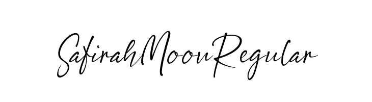 Safirah Moon Regular  नि: शुल्क फ़ॉन्ट्स डाउनलोड