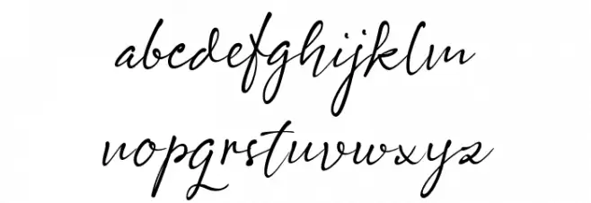 Safirah Moon Regular Font LOWERCASE