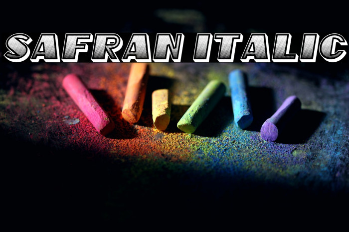 Safran Italic Example 1