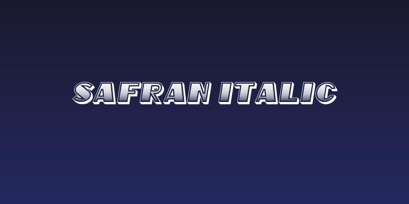 Safran Italic Social Header