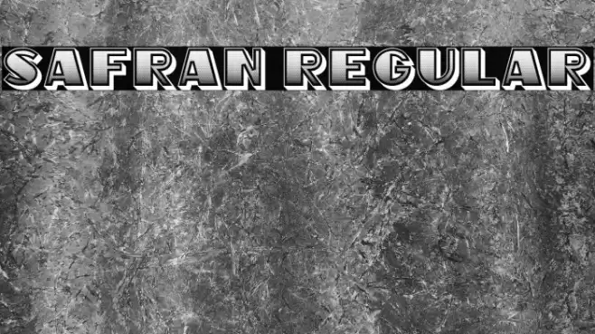 Safran Regular Font examples