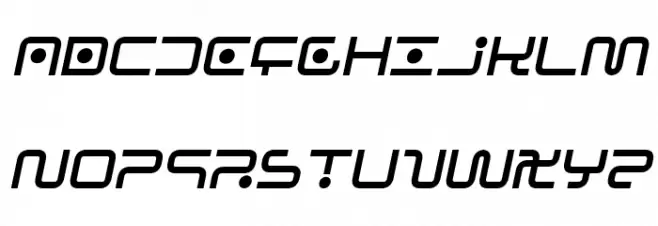 Sagan Italic फ़ॉन्ट अपरकेस