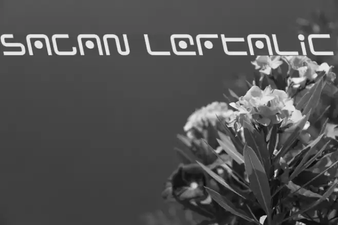 Sagan Leftalic Font examples