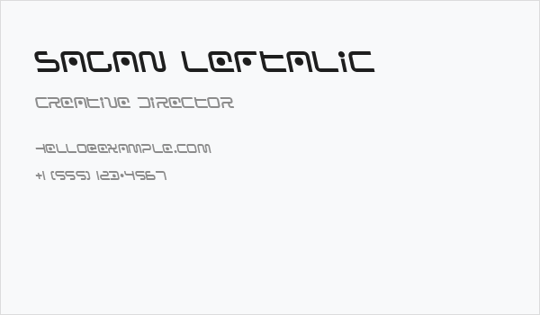 Sagan Leftalic Business Card