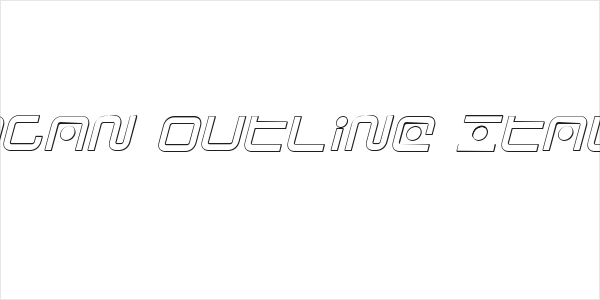 Sagan Outline Italic Logo