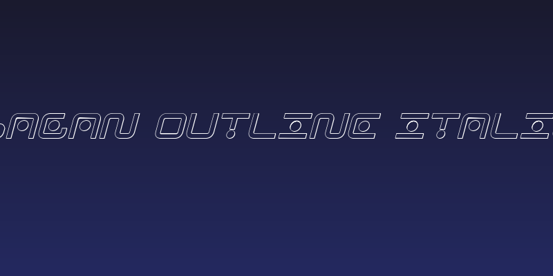 Sagan Outline Italic Social Header