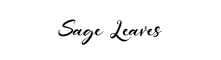 Sage Leaves  Frei Schriftart Herunterladen