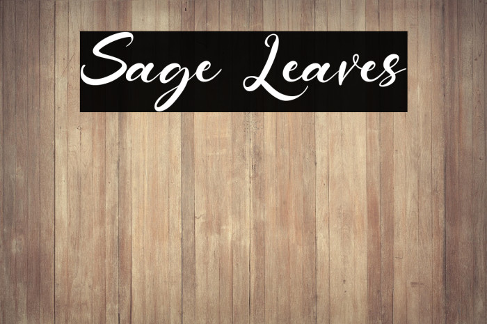 Sage Leaves Example 1