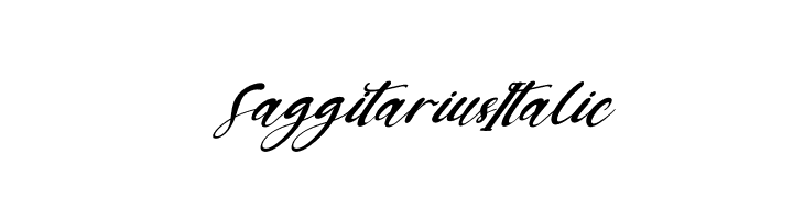 Saggitarius Italic  font caratteri gratis
