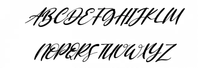 Saggitarius Italic 字体 大写