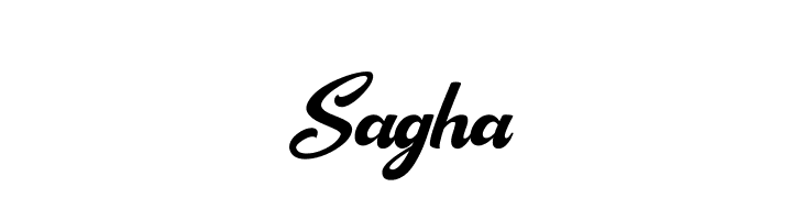 Sagha  免费字体下载