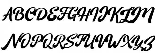 Sagha Schriftart Groß
