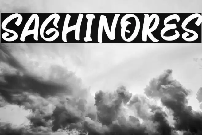 Saghinores Font examples