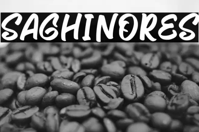 Saghinores Font examples