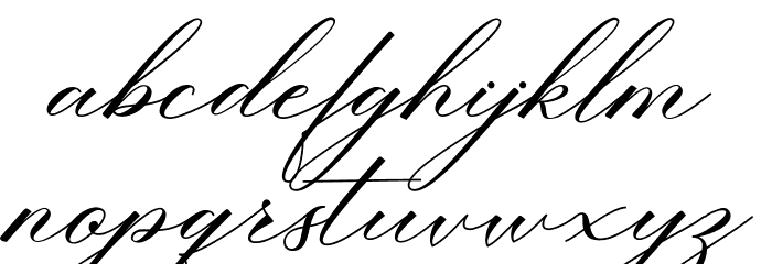 SagitaScript Font LOWERCASE