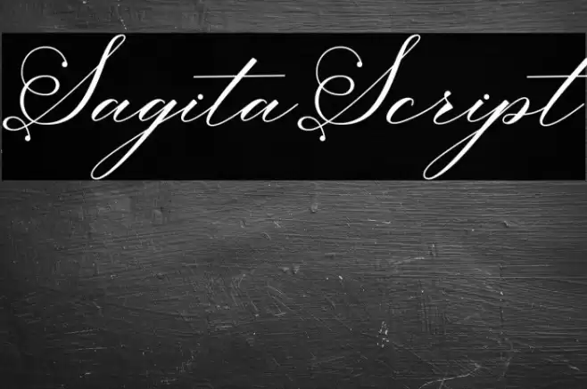 SagitaScript Font examples