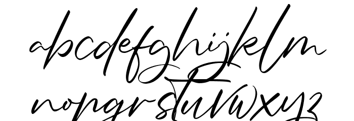 Sagitha Font LOWERCASE