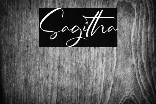 Sagitha Font examples