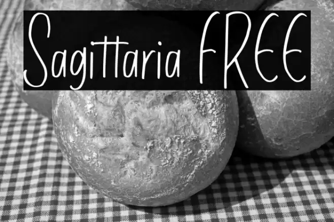 Sagittaria FREE Fonte examples