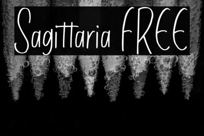 Sagittaria FREE Fonte examples