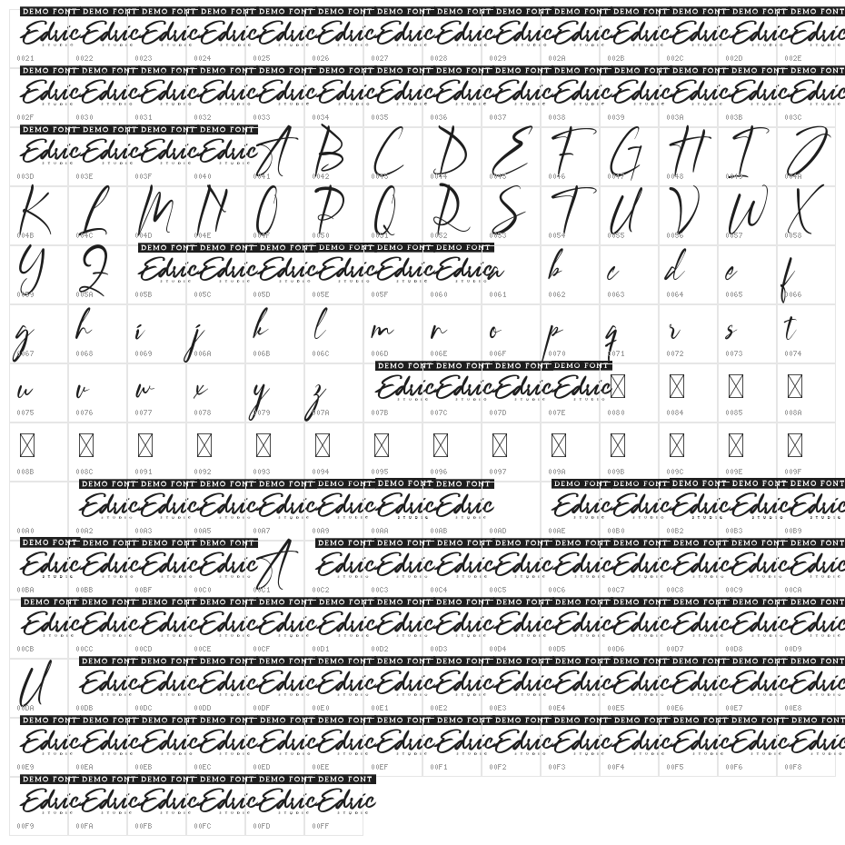 Sagittary Demo Character Map