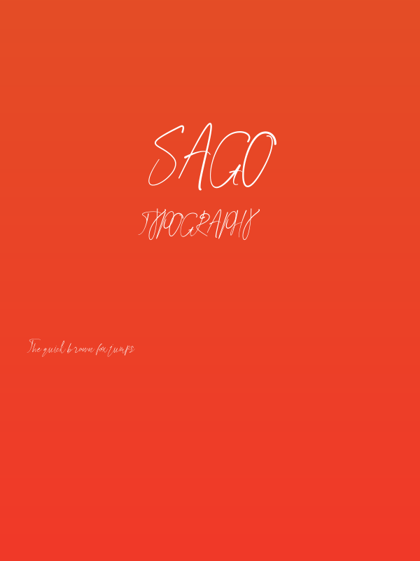Sago Poster
