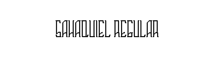 Sahaquiel Regular  Frei Schriftart Herunterladen