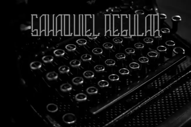 Sahaquiel Regular Font examples