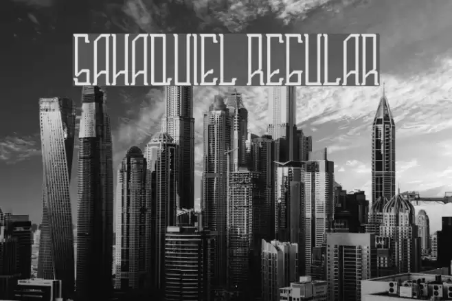 Sahaquiel Regular Font examples