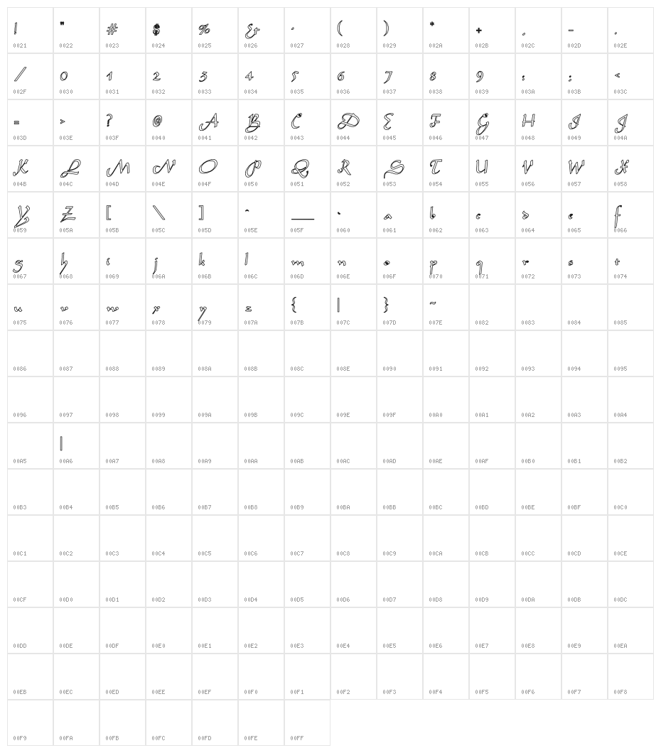 Sahara-Normal Hollow Character Map