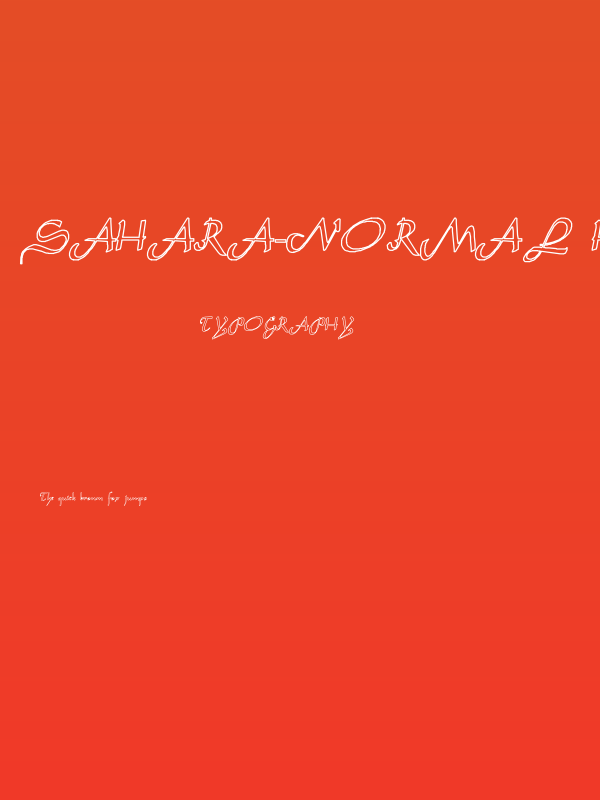 Sahara-Normal Hollow Poster