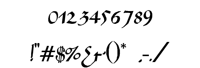 Sahara-Normal Font OTHER CHARS