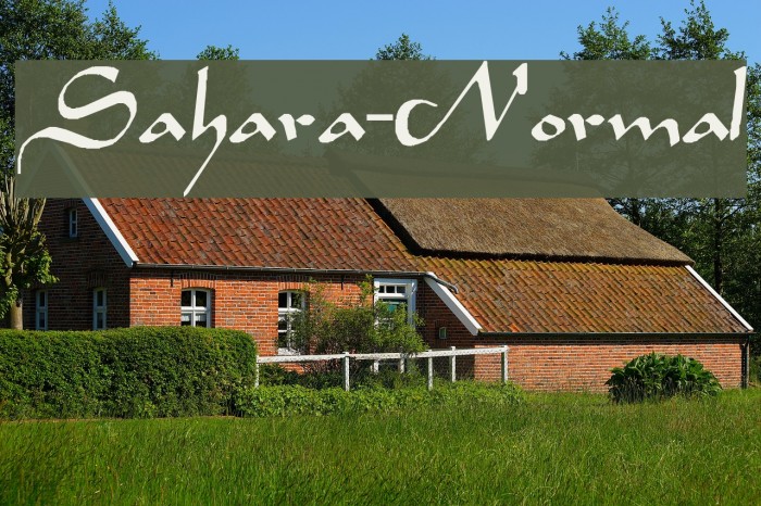 Sahara-Normal Font examples