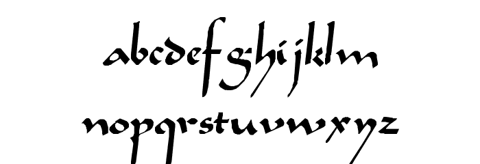 Sahara-Normal Font LOWERCASE