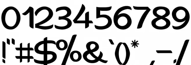 Sahara Font OTHER CHARS