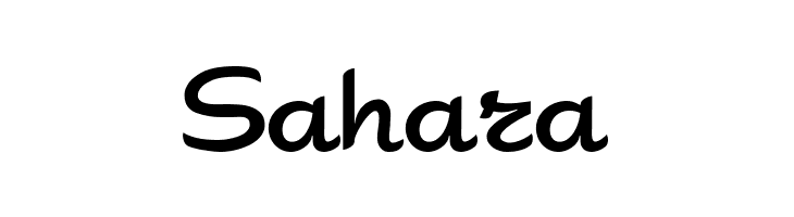 Sahara  font caratteri gratis