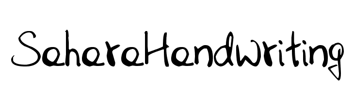 SaharaHandwriting  免费字体下载