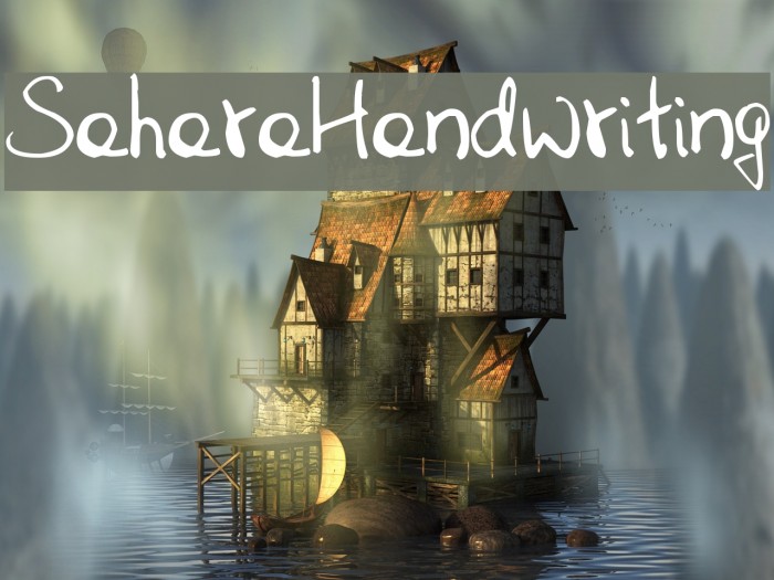 SaharaHandwriting Font examples