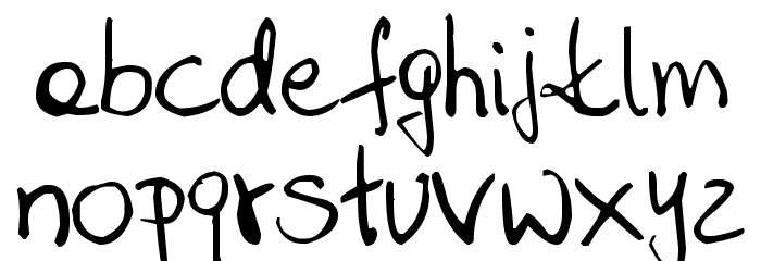 SaharaHandwriting Font LOWERCASE