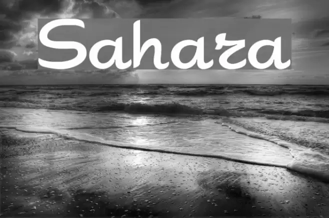 Sahara Font examples