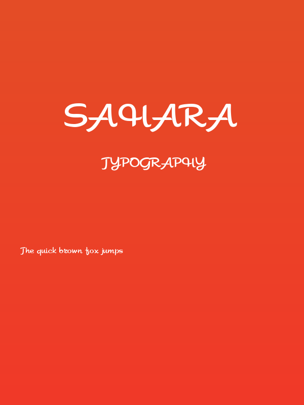 Sahara Poster