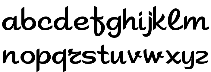 Sahara Font LOWERCASE