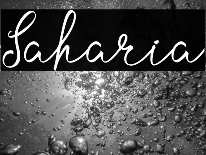 Saharia Font examples