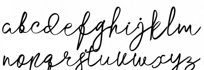 Saharia Schriftart Kleinbuchstaben