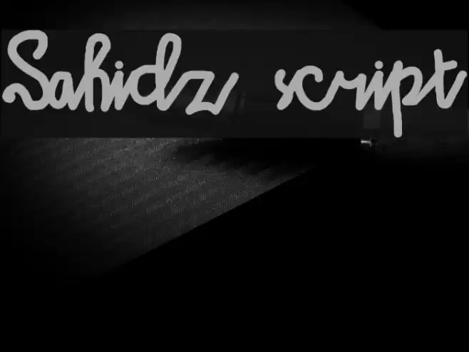 Sahidz script Font examples